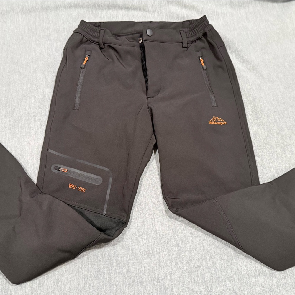 Women's Black Waterproof Cargo Ski Hiking Pants